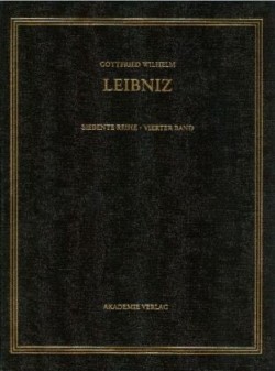 Gottfried Wilhelm Leibniz. S�mtliche Schriften und Briefe, BAND 4, 1670-1673. Infinitesimalmathematik