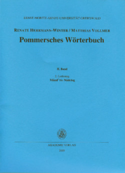 Pommersches Wörterbuch, Bd. BAND II, 2. Lieferung, Månd bis Nådelog