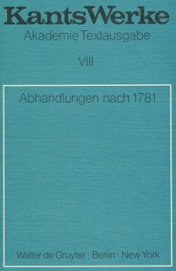 Abhandlungen nach 1781