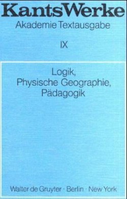 Logik. Physische Geographie. Pädagogik