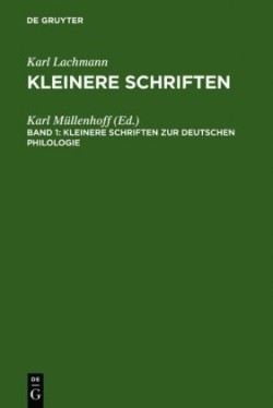 Kleinere Schriften Zur Deutschen Philologie