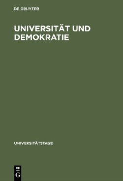 Universit�t Und Demokratie