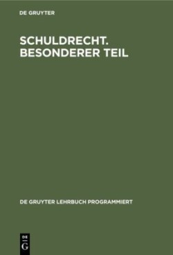 Schuldrecht. Besonderer Teil