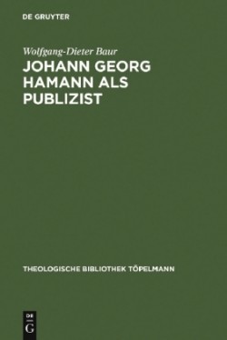 Johann Georg Hamann als Publizist