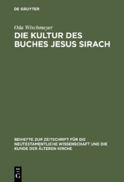 Kultur Des Buches Jesus Sirach