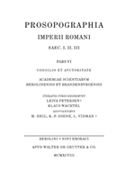 Prosopographia Imperii Romani VI (Buchstabe P)