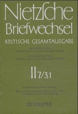 Briefe von und an Friedrich Nietzsche Januar 1875 - Dezember 1879. Gesamtregister zur zweiten Abteilung