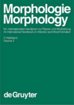 Morphologie / Morphology 2.halbband