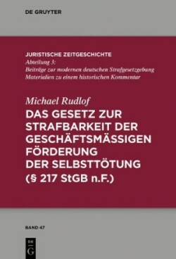 Gesetz zur Strafbarkeit der geschäftsmäßigen Förderung der Selbsttötung