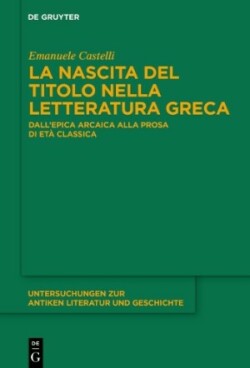 nascita del titolo nella letteratura greca