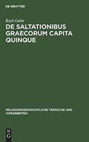 De saltationibus Graecorum capita quinque