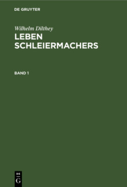 Leben Schleiermachers