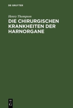 chirurgischen Krankheiten der Harnorgane