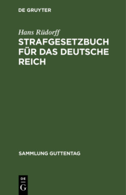Strafgesetzbuch für das Deutsche Reich
