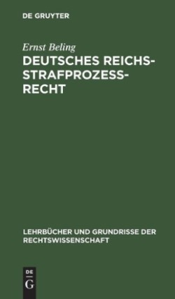 Deutsches Reichsstrafprozeßrecht