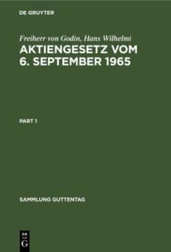 Aktiengesetz vom 6. September 1965