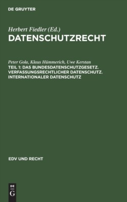 Bundesdatenschutzgesetz. Verfassungsrechtlicher Datenschutz. Internationaler Datenschutz