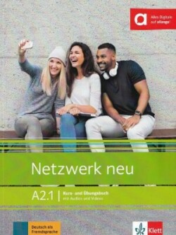 Netzwerk neu in Teilbanden Kurs- und  Ubungsbuch A2.1 mit Audios und Videos