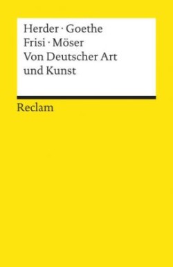 Von Deutscher Art und Kunst. Einige fliegende Blätter