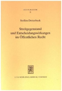 Streitgegenstand und Entscheidungswirkungen im Öffentlichen Recht