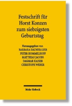 Festschrift für Horst Konzen zum siebzigsten Geburtstag