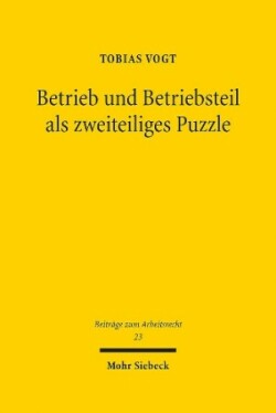 Betrieb und Betriebsteil als zweiteiliges Puzzle