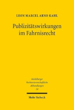 Publizitätswirkungen im Fahrnisrecht