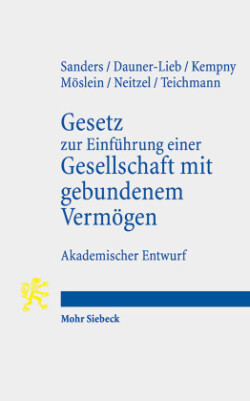 Gesetz zur Einführung einer Gesellschaft mit gebundenem Vermögen