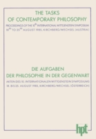 Tasks of Contemporary Philosophy / Die Aufgaben der Philosophie in der Gegenwart