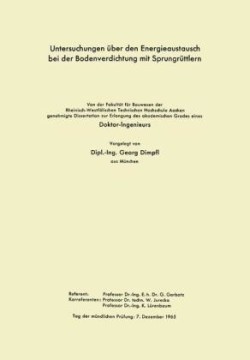 Untersuchungen über den Energieaustausch bei der Bodenverdichtung mit Sprungrüttlern