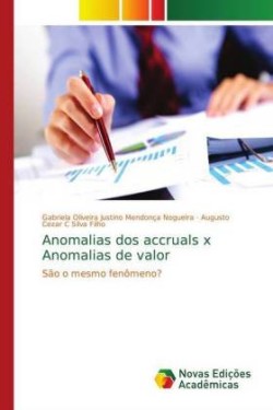 Anomalias dos accruals x Anomalias de valor