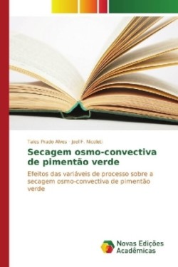 Secagem osmo-convectiva de pimentão verde