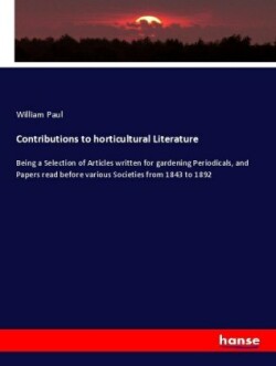 Contributions to horticultural Literature