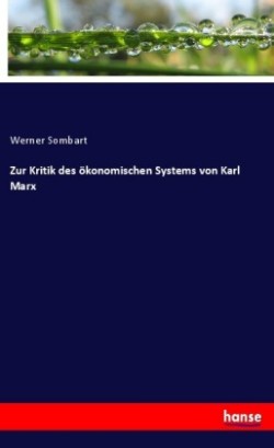 Zur Kritik des ökonomischen Systems von Karl Marx