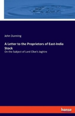 Letter to the Proprietors of East-India Stock