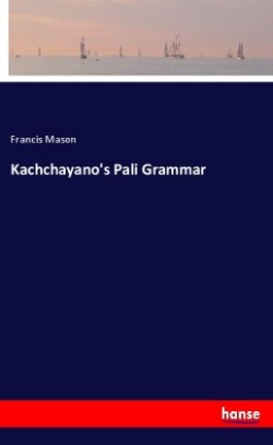 Kachchayano's Pali Grammar