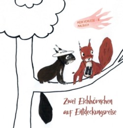 Zwei Eichhörnchen auf Entdeckungsreise