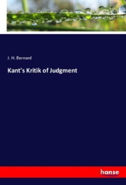 Kant's Kritik of Judgment