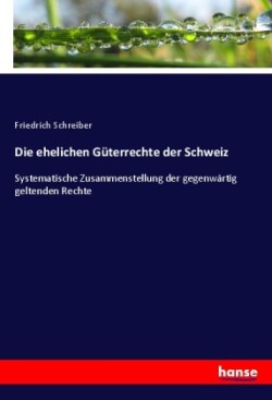 ehelichen Güterrechte der Schweiz