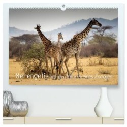 Serengeti - auf den Spuren eines Zoologen (hochwertiger Premium Wandkalender 2024 DIN A2 quer), Kunstdruck in Hochglanz