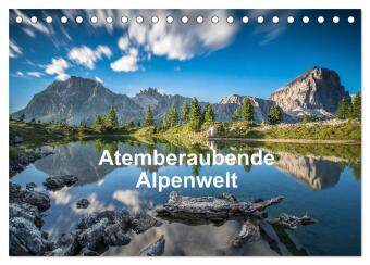 Atemberaubende Alpenwelt (Tischkalender 2024 DIN A5 quer), CALVENDO Monatskalender