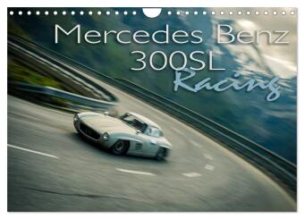 Mercedes Benz 300SL - Racing (Wandkalender 2024 DIN A4 quer), CALVENDO Monatskalender