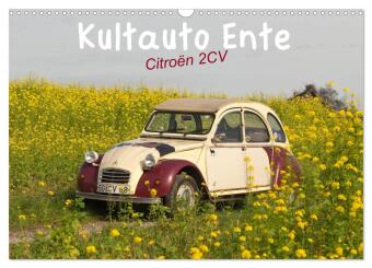 Kultauto Ente Citroën 2CV (Wandkalender 2024 DIN A3 quer), CALVENDO Monatskalender