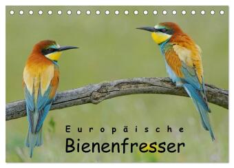 Europäische Bienenfresser (Tischkalender 2024 DIN A5 quer), CALVENDO Monatskalender