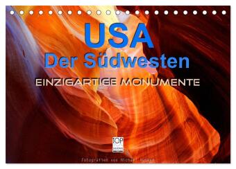 USA Der Südwesten - Einzigartige Monumente (Tischkalender 2024 DIN A5 quer), CALVENDO Monatskalender