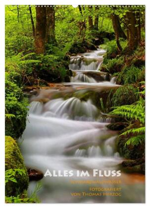 Alles im Fluss - Schwarzwaldwasser (Wandkalender 2024 DIN A2 hoch), CALVENDO Monatskalender