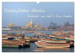 Farbenfrohes Kerala - Eindrücke aus God´s Own Country (Wandkalender 2024 DIN A3 quer), CALVENDO Monatskalender