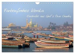Farbenfrohes Kerala - Eindrücke aus God´s Own Country (Wandkalender 2024 DIN A4 quer), CALVENDO Monatskalender
