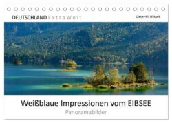 Weißblaue Impressionen vom Eibsee (Tischkalender 2025 DIN A5 quer), CALVENDO Monatskalender