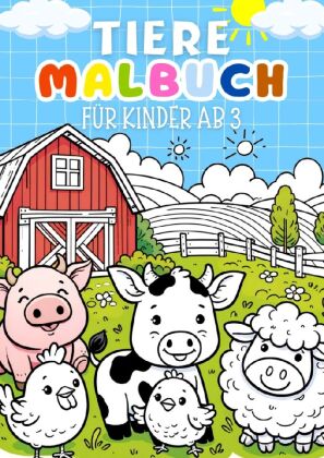 Tiere Malbuch für Kinder ab 3 Jahre   Kinderbuch